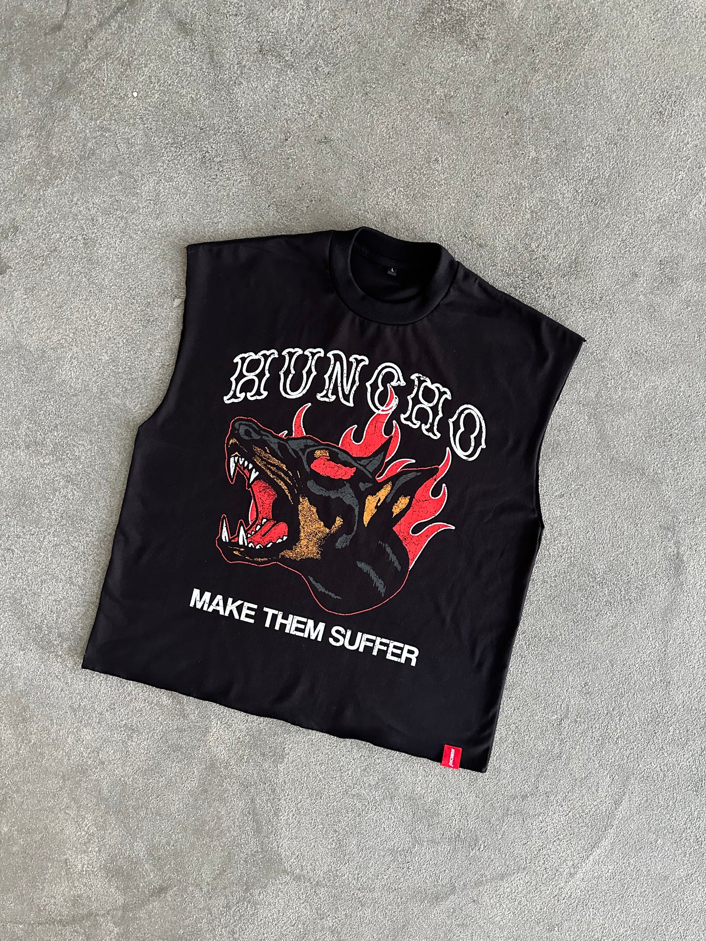 HUNCHO RAW EDGE CUT SLEEVE