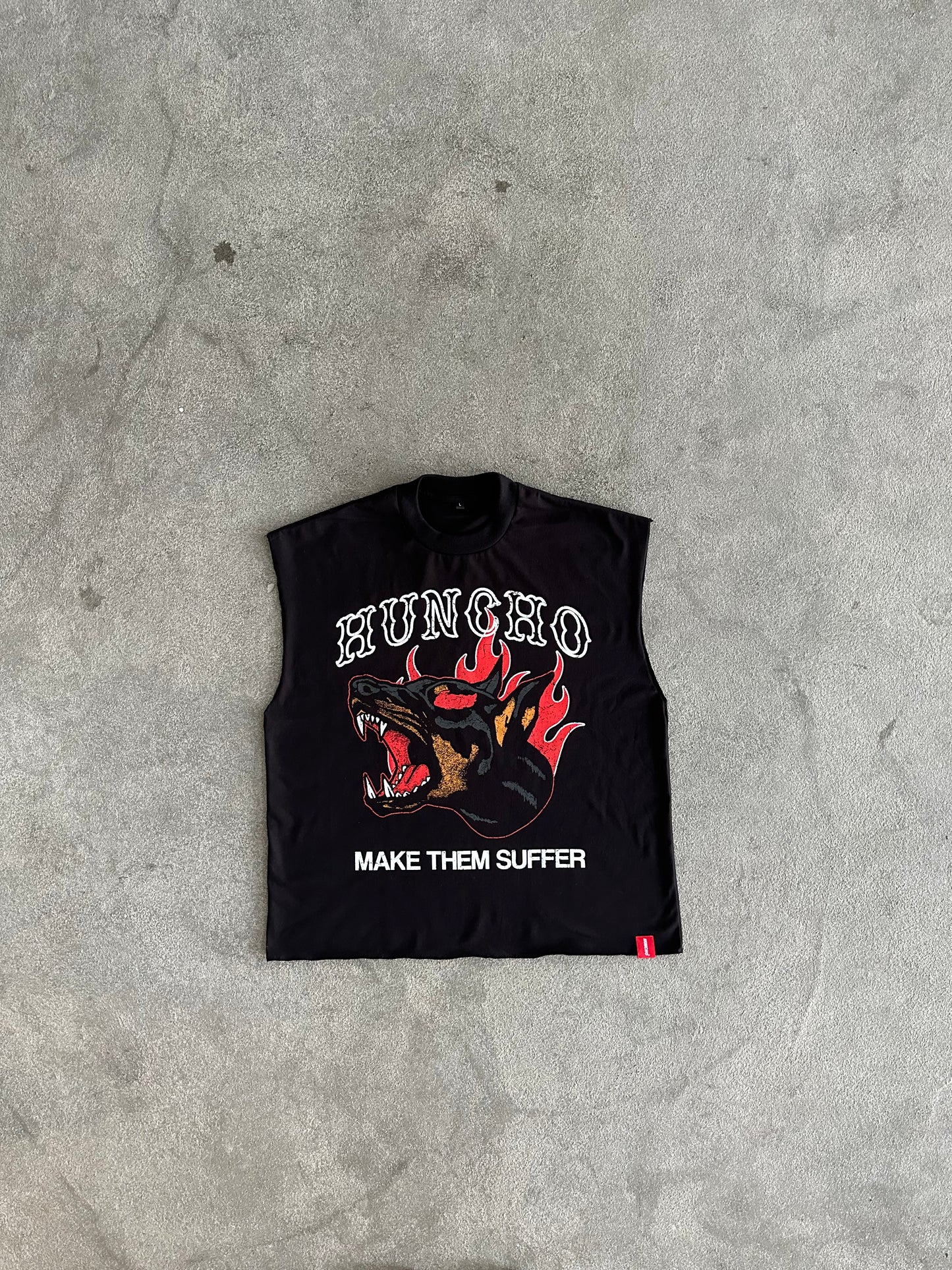 HUNCHO RAW EDGE CUT SLEEVE