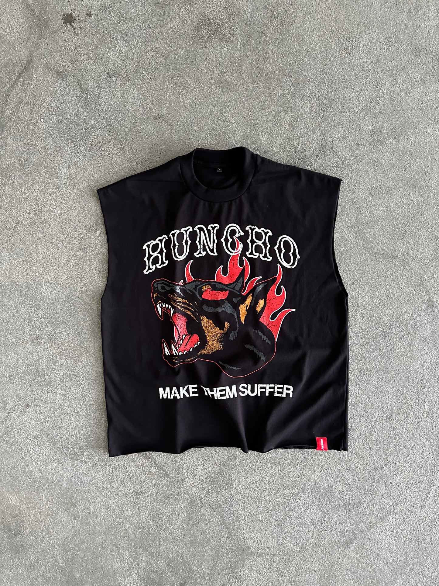 HUNCHO RAW EDGE CUT SLEEVE