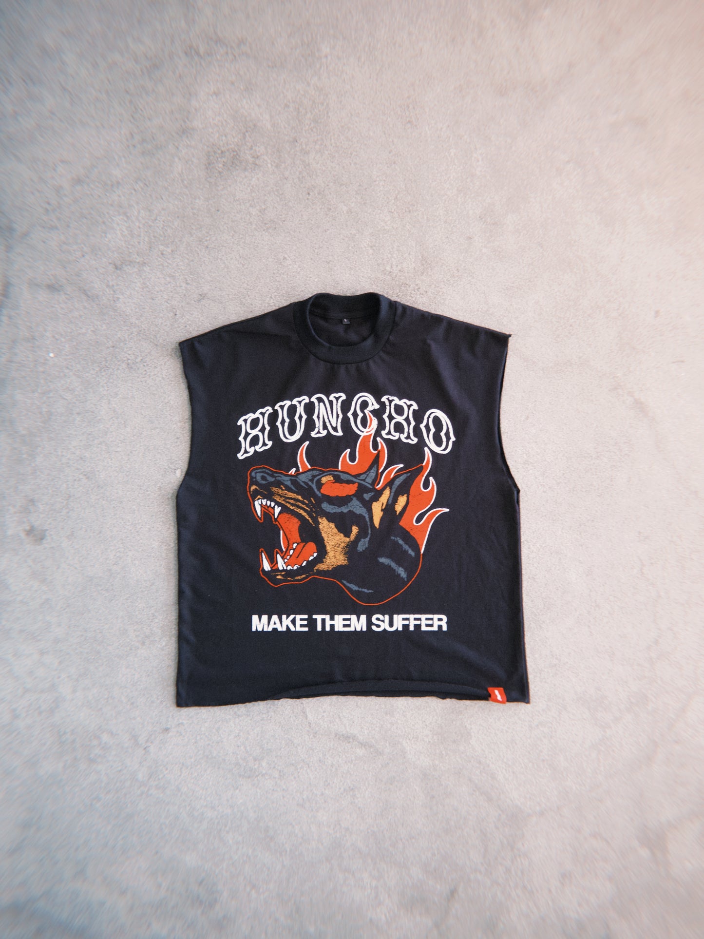 HUNCHO RAW EDGE CUT SLEEVE