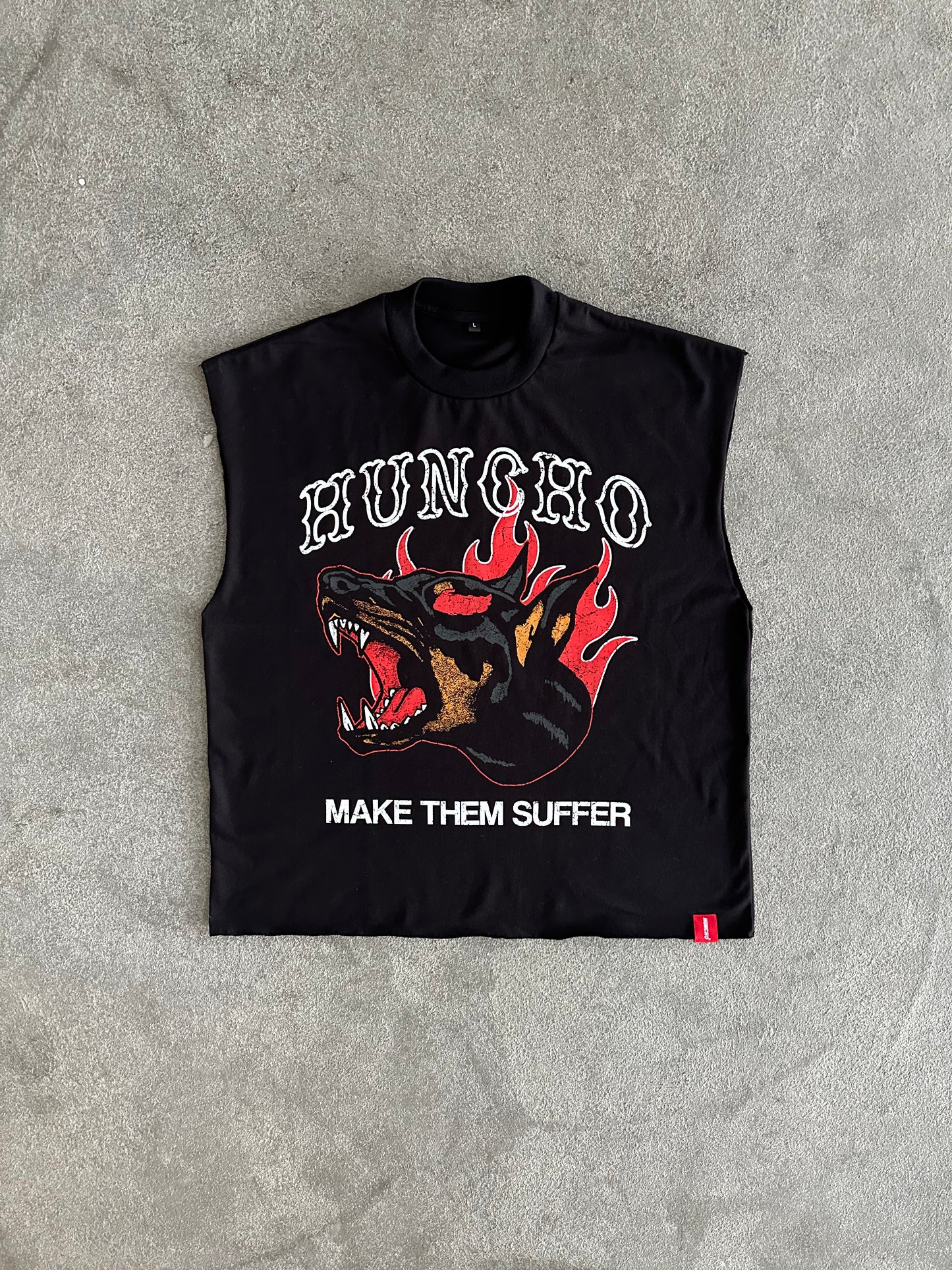 HUNCHO RAW EDGE CUT SLEEVE