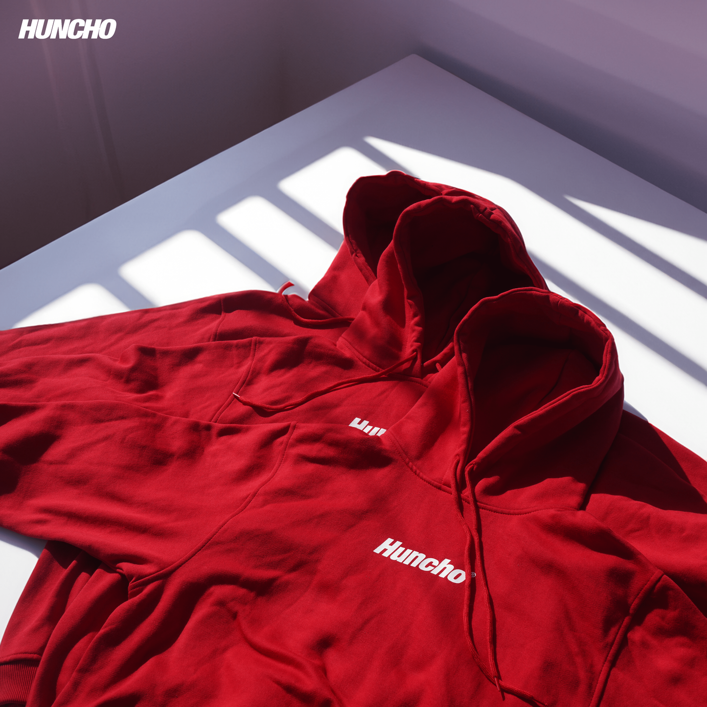 HUNCHO OG LOGO HOODIE RED