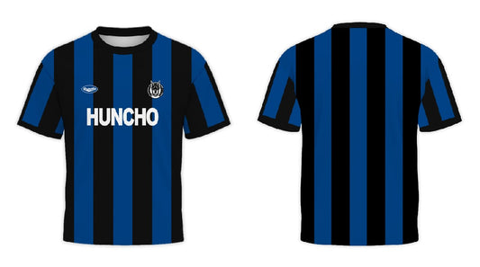 HUNCHO SOCCER TEE IN BLUE & BLACK CW